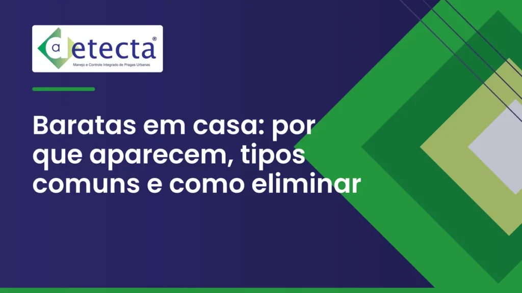 Capa do artigo sobre baratas em casa.